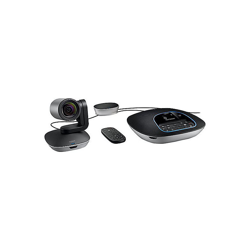 Logitech GROUP: Motorized pan/tilt, 10x Zoom, 90view Camera, Remote, Speakerphone