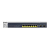 NETGEAR ProSAFE 8-Port Gigabit PoE+ Smart Managed Switch with 2 SFP (190W), with Fan