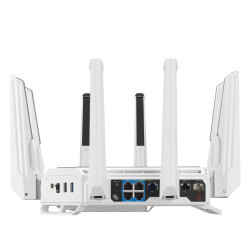 IEEE 802.11 be/ax/ac/a/b/g/n - 1376Mbps + 5764Mbps + 11525Mbps 19000Mbps - 4096QAM + 320MHz bandwidth - 10GbE WAN/LAN + 2.5GbE W