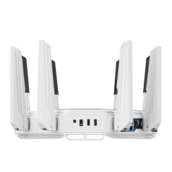 IEEE 802.11 be/ax/ac/a/b/g/n - 1376Mbps + 5764Mbps + 11525Mbps 19000Mbps - 4096QAM + 320MHz bandwidth - 10GbE WAN/LAN + 2.5GbE W