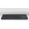 Wireless Touch Keyboard K400 Plus - Black replaces K400r Black