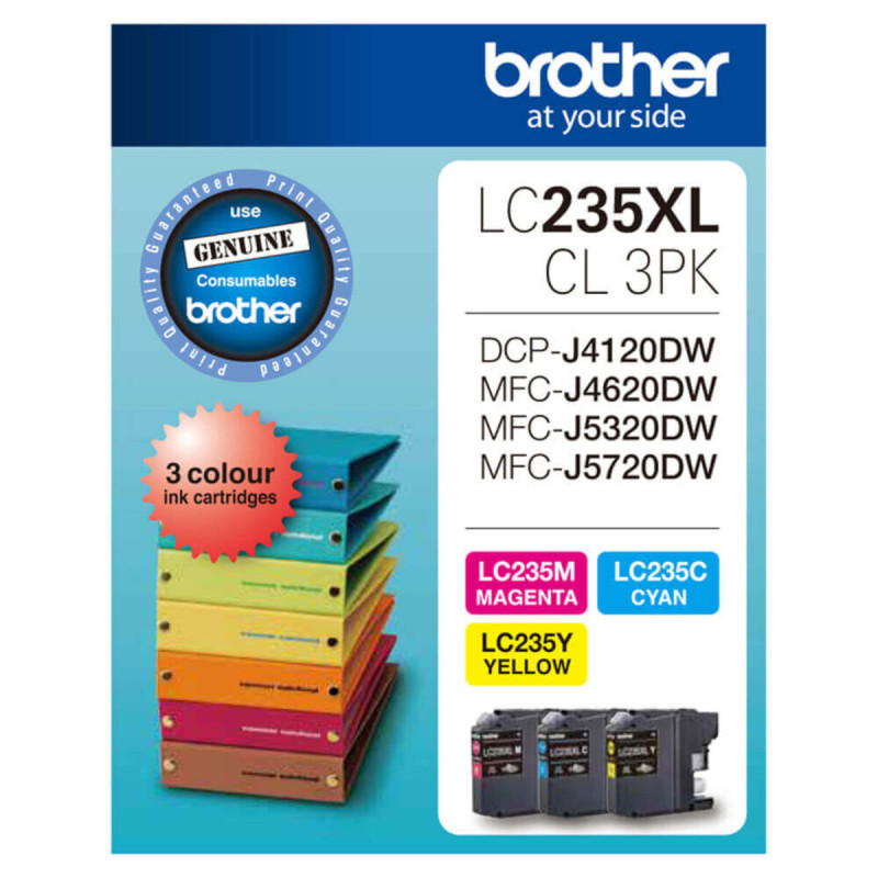 LC235XL COLOUR VALUE PACK 1XCYAN 1X MAGENTA 1X YELLOW