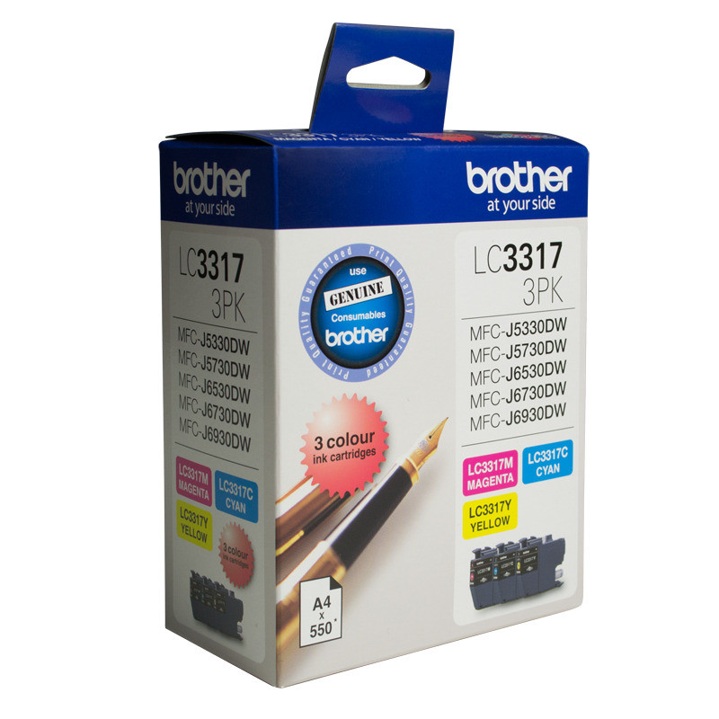 LC3317 COLOUR VALUE PACK 1XCYAN 1X MAGENTA 1X YELLOW