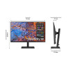 SAMSUNG 27" (16:9) UHD IPS MONITOR, DP, HDMI, HDR400, USB-C, USB(3),LAN, H/ADJ, VESA, 3YR