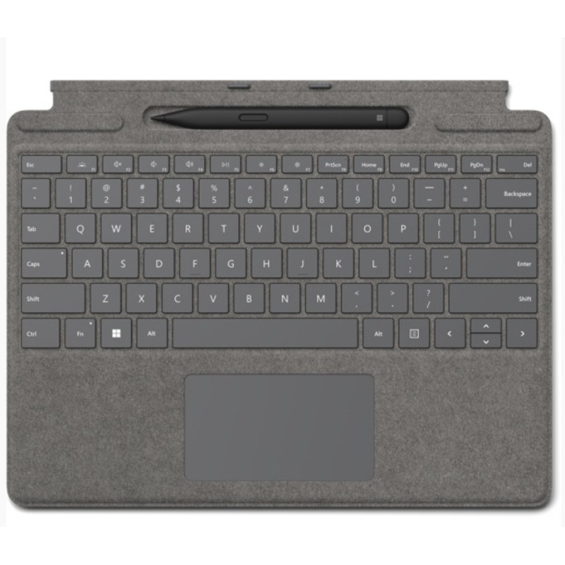 Surface Pro Keyboard with Slim Pen Commercial Platinum with Copilotkey