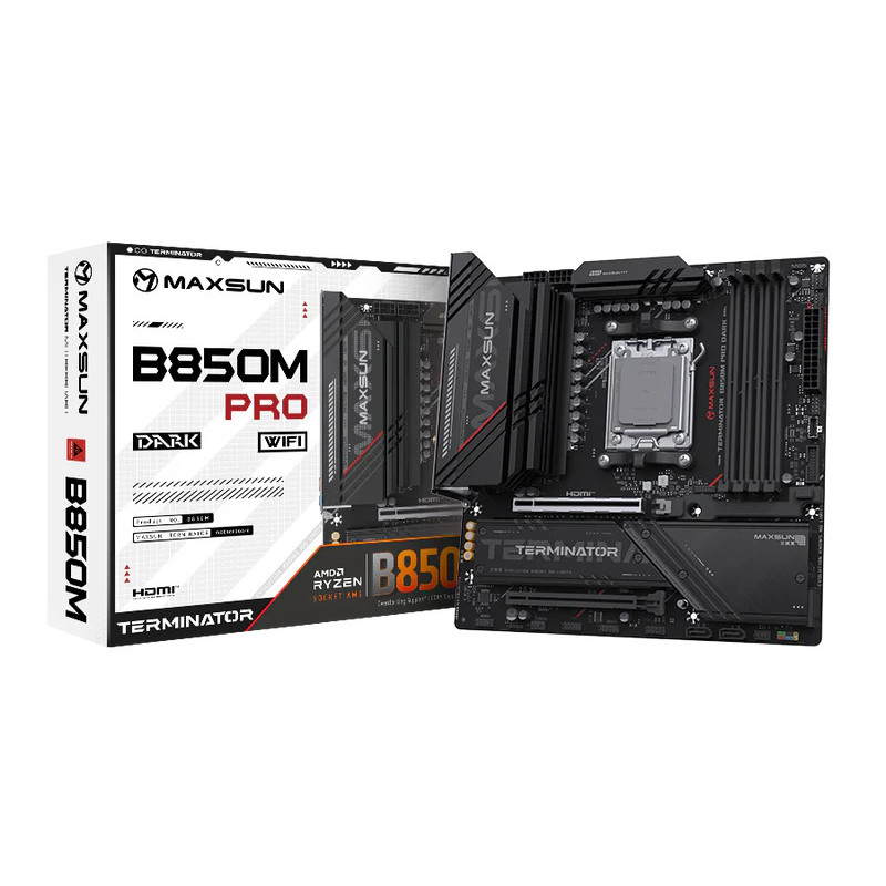 MAXSUN CPU Socket AM5 Chipset B850 Form Factor Micro ATX DIMM 4*DDR5