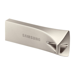 Bar Plus USB Drive, Champagne Silver, Metallic Chassis, 64GB, USB3.1, Up to 200MB/s, 5 Years Warranty