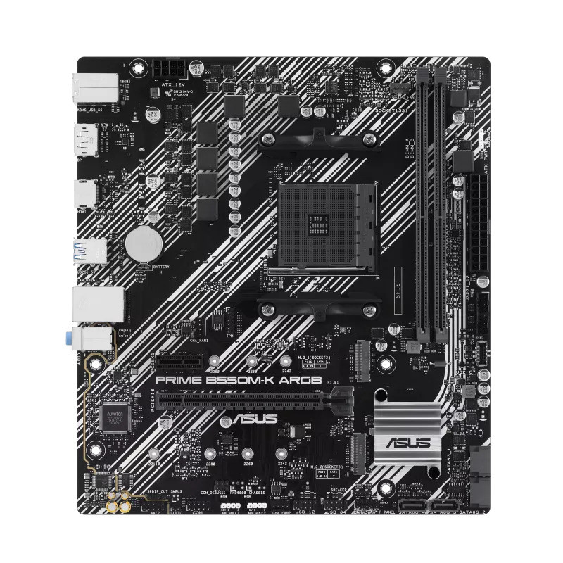 PRIME B550M-K ARGB//M4,B550,2DIMM,DUAL M.2,AURA,MB