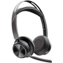 HP Poly Voyager Focus 2 Microsoft Teams Certified USB-C-C Headset +USB-C/A Adapter +Charging Stand