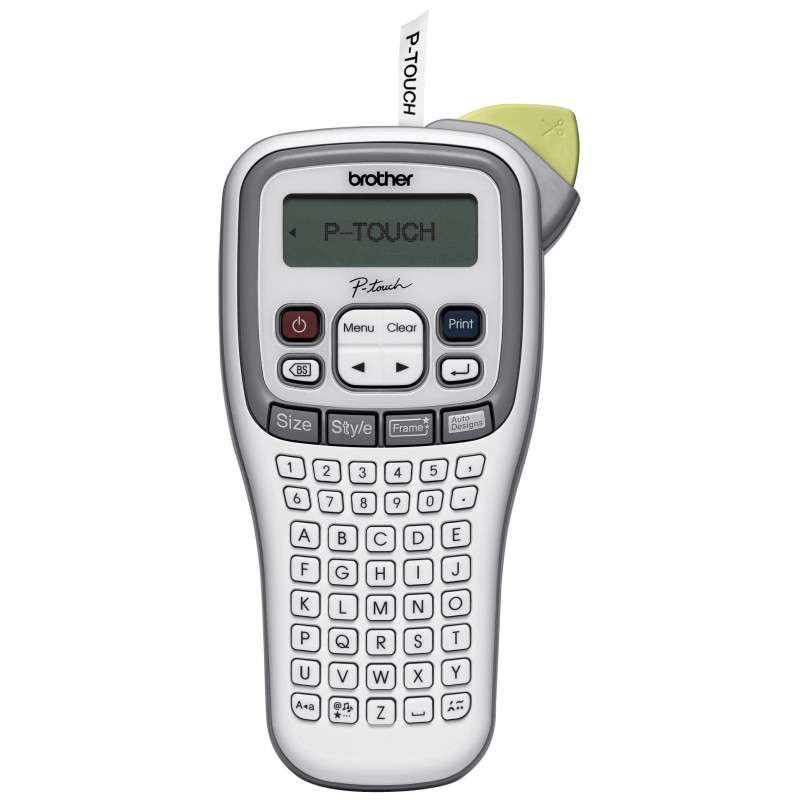 Brother PTH105 WHITE/GRAY ACCENT HANDHELD LABELLER - 3.5-12MM TZE TAPE MODEL
