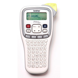 Brother PTH105 WHITE/GRAY ACCENT HANDHELD LABELLER - 3.5-12MM TZE TAPE MODEL