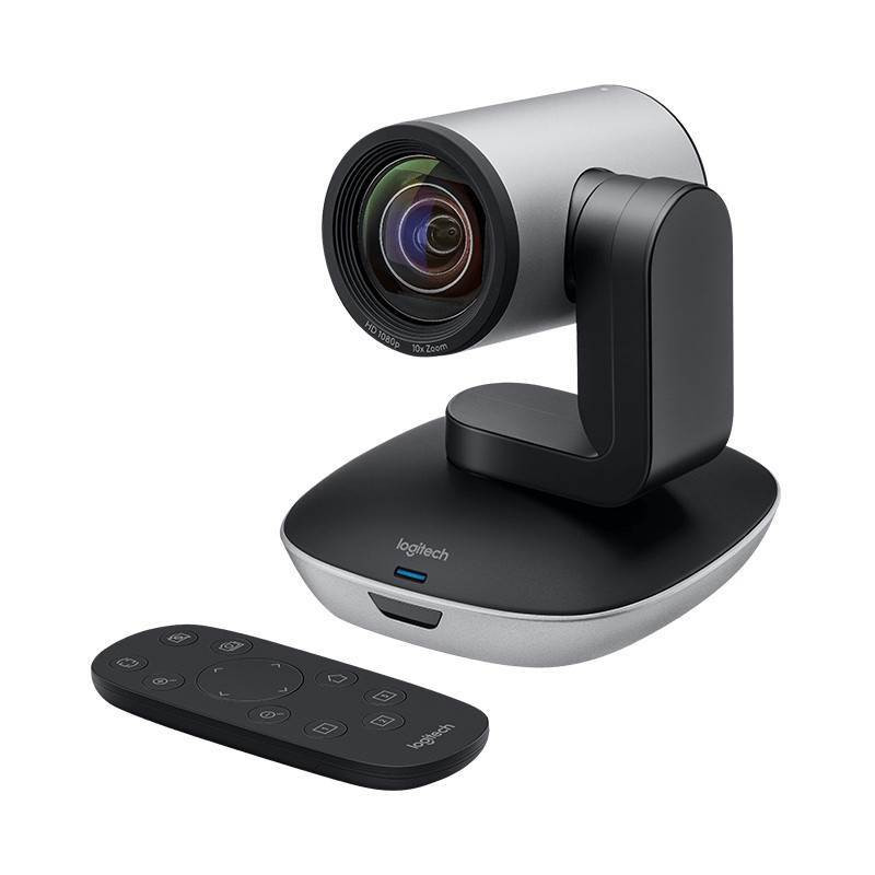 Logitech PTZ2: Full HD 1080p, 10x HD Zoom, Motorized pan/tilt, 90 view, IR Remote Control