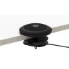 Rally Mic Table Mount Table Thickness:0.75 - 2.0 in (20 - 50 mm) Grommet Hole Diameter: 1.0 - 2.5 in (25 - 65mm)