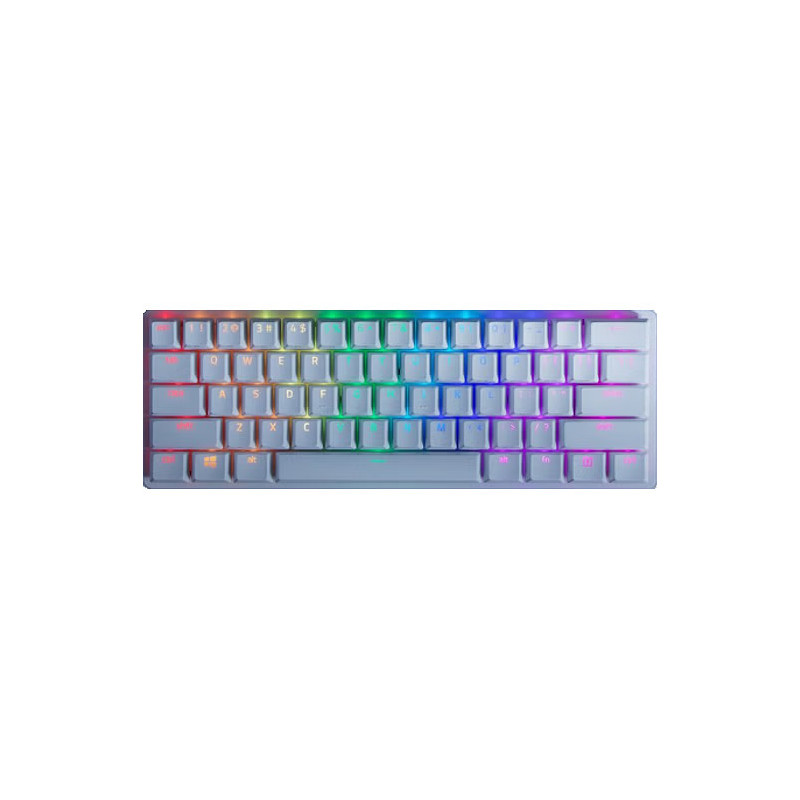 Razer Huntsman Mini-Mercury Edition-60% Optical Gaming Keyboard (Linear Red Switch)-FRML Packaging