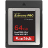 SanDisk Extreme PRO CFexpress Card Type B, SDCFE 64GB, 1500MB/s R, 800MB/s W, 4x6, Limited Lifetime
