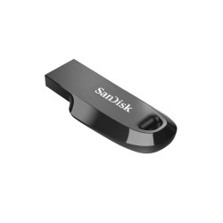 SanDisk Ultra Curve USB 3.2 Gen 1 Flash Drive, CZ550 64GB, USB3.0, Black, compact design, 5Y