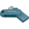 SanDisk 256GB Ultra Dual Drive Go 2-in-1 USB-C & USB-A Flash Drive Memory Stick 150MB/s USB3.1 Type-C Swivel for Android Smartph