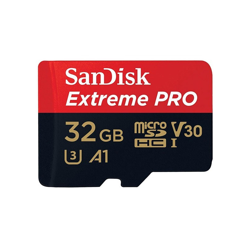 SanDisk Extreme Pro 32GB microSD SDHC SQXCG 100MB/s 90MB/s V30 U3 C10 UHS-1 4K UHD Shock temperature water & X-ray proof with SD