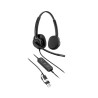 HP Poly Mission 425 Stereo USB Wired Headset (PU Leather Ear Cushions)