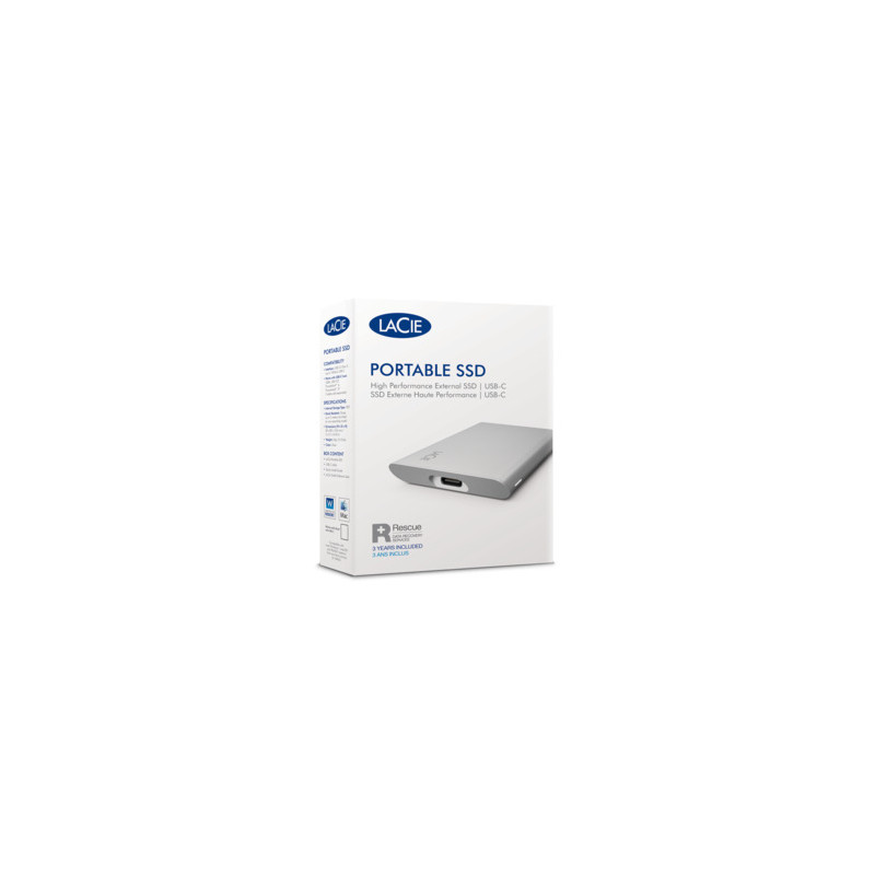 LACIE 2TB PORTABLE USB 3.1 GEN 2 TYPE-C EXTERNAL SSD V2
