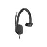 HP Poly Mission 615 Monaural USB Wired Headset (PU Leather Ear Cushion)