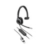 HP Poly Mission 615 Monaural USB Wired Headset (PU Leather Ear Cushion)