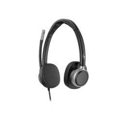 HP Poly Mission 625 Stereo USB Wired Headset (PU Leather Ear Cushions)