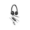 HP Poly Mission 625 Stereo USB Wired Headset (PU Leather Ear Cushions)