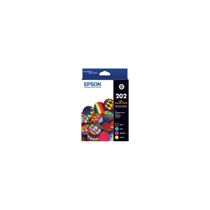 EPSON 202 Std 4 ink pack - XP-5100,WF-2860