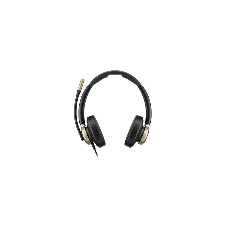 HP Poly Mission 825 Stereo USB Wired Headset (PU Leather Ear Cushions)