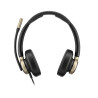 HP Poly Mission 825 Stereo USB Wired Headset (PU Leather Ear Cushions)