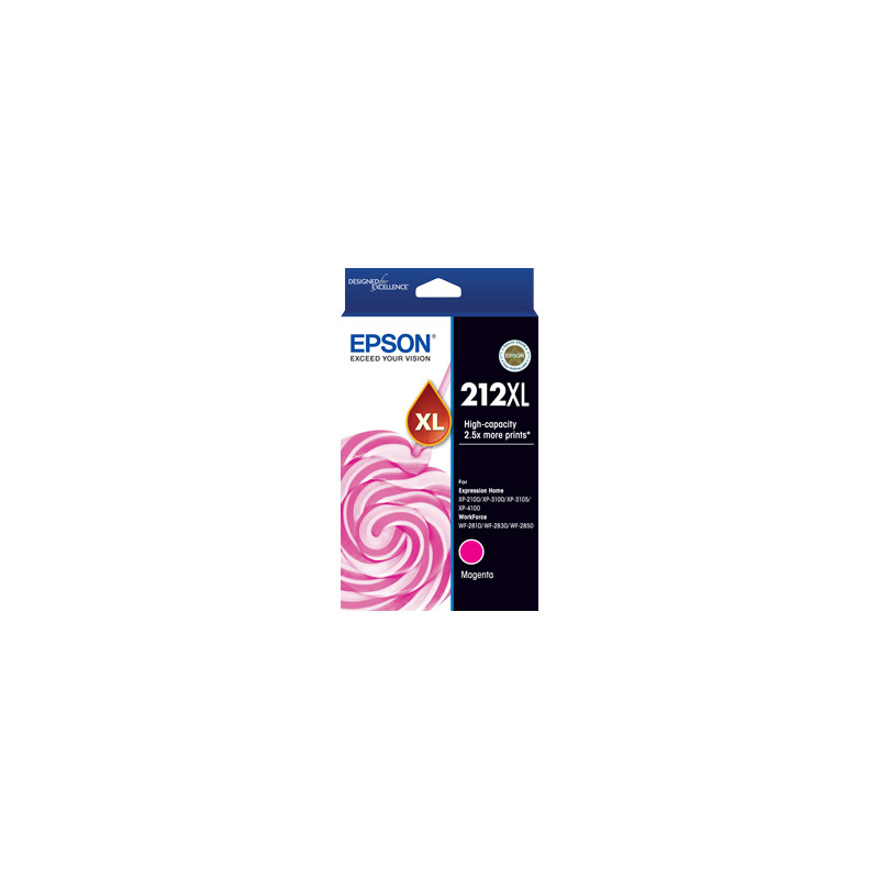 212XL Std Magenta Ink - XP-4100, XP-3105, XP-3100, XP-2100, WF-2850, WF-2830, WF-2810