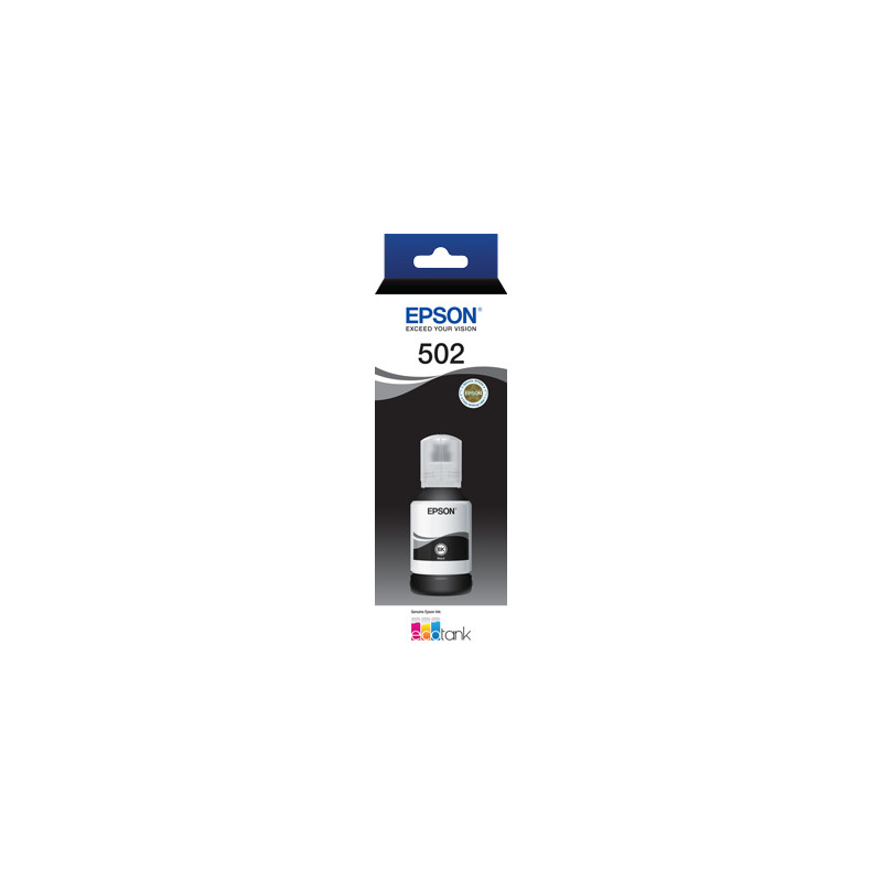 T502 Black Ink Bottle - ET-2700, ET-2750, ET-3700, ET-4750