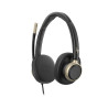 HP Poly Mission 825 Stereo USB Wired Headset (PU Leather Ear Cushions)