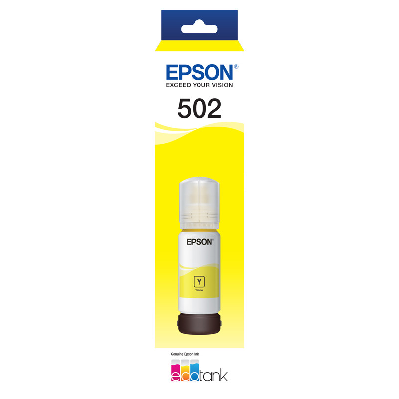 T502 Yellow Ink Bottle - ET-2700, ET-2750, ET-3700, ET-4750