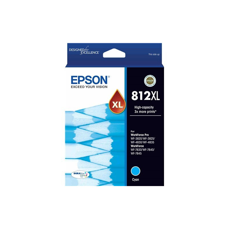812XL - High Capacity Capacity DURABrite Ultra - Cyan Ink Cartridge