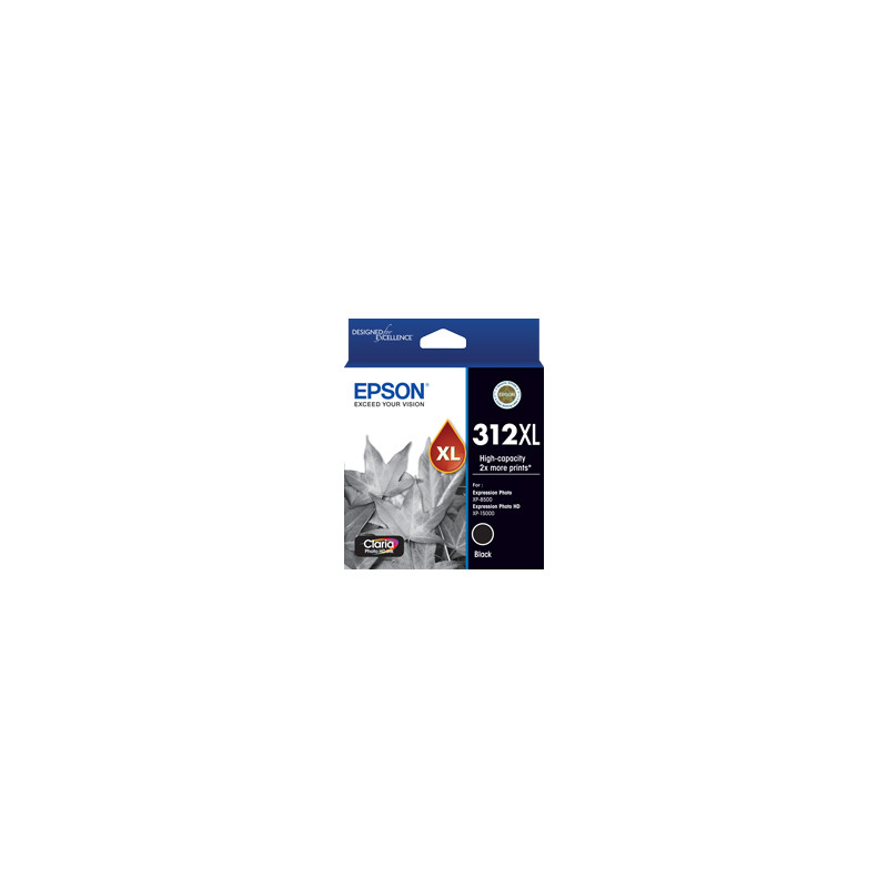 312XL Black Ink Claria Photo HD, XP-8500, XP-15000