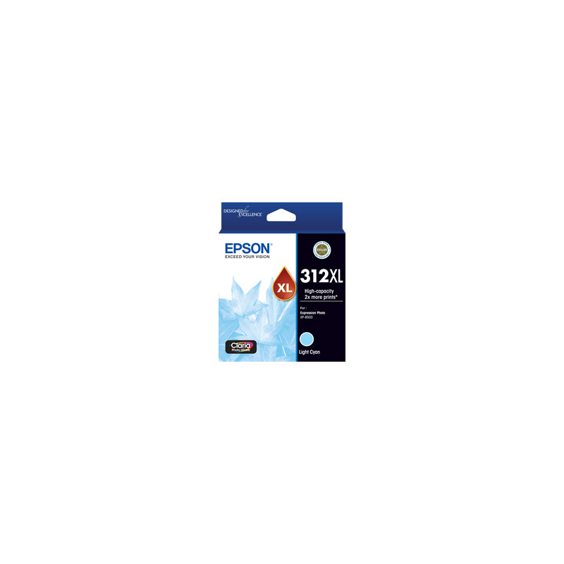 312XL Light Cyan Ink Claria Photo HD, XP-8500