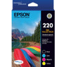 220 Four Colour Std Value Pack (Black, Cyan, Magenta and Yellow)-Epson WorkForce WF-2630, WF-2650 & WF-2660