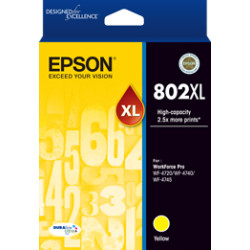 802XL Yellow Ink DURABrite...