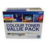 Brother TN-251BK and TN255 Colour Laser Toner Value Pack. Black, Cyan, Magenta, Yellow (8AE00003)