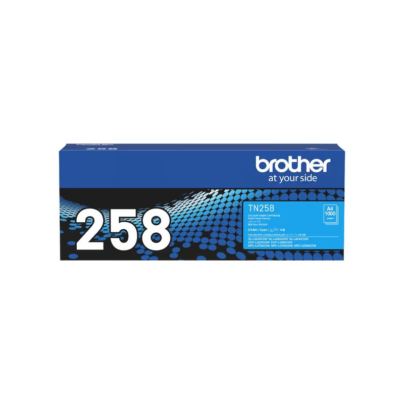 Brother TN-258C **NEW** CYAN TONER CARTRIDGE TO SUIT MFC-L8390CDW/MFC-L3760CDW/MFC-L3755CDW/DCP-L3560CDW/DCP-L3520CDW/HL-L8240CD
