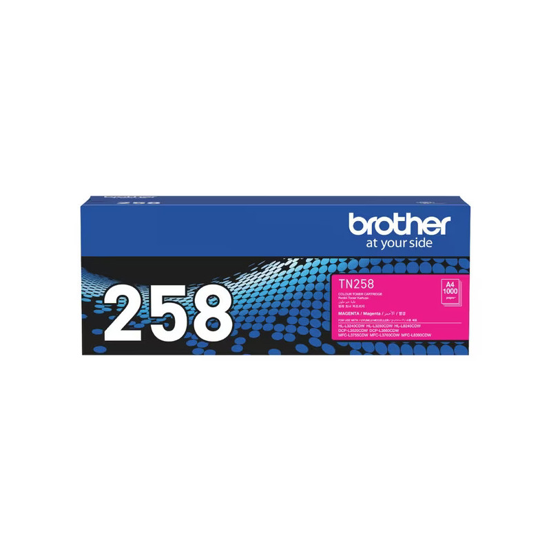 Brother TN-258M **NEW** MAGENTA TONER CARTRIDGE TO SUIT MFC-L8390CDW/MFC-L3760CDW/MFC-L3755CDW/DCP-L3560CDW/DCP-L3520CDW/HL-L824