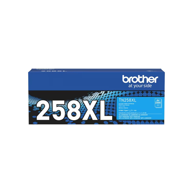 Brother TN-258XLC **NEW** CYAN HIGH YIELD TONER CARTRIDGE TO SUIT MFC-L8390CDW/MFC-L3760CDW/MFC-L3755CDW/DCP-L3560CDW/DCP-L3520C