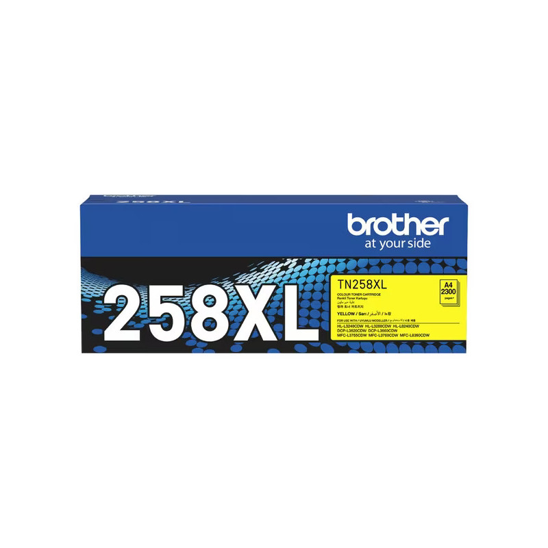 Brother TN-258XLY*NEW*YELLOW HIGH YIELD TONER CARTRIDGE TO SUIT MFC-L8390CDW/MFC-L3760CDW/MFC-L3755CDW/DCP-L3560CDW/DCP-L3520CDW