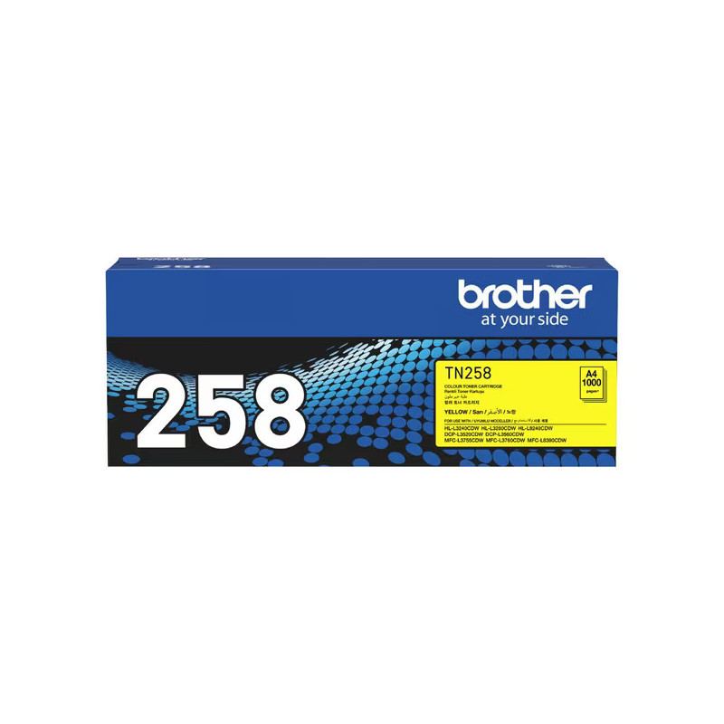 Brother TN-258Y **NEW** YELLOW TONER CARTRIDGE TO SUIT MFC-L8390CDW/MFC-L3760CDW/MFC-L3755CDW/DCP-L3560CDW/DCP-L3520CDW/HL-L8240