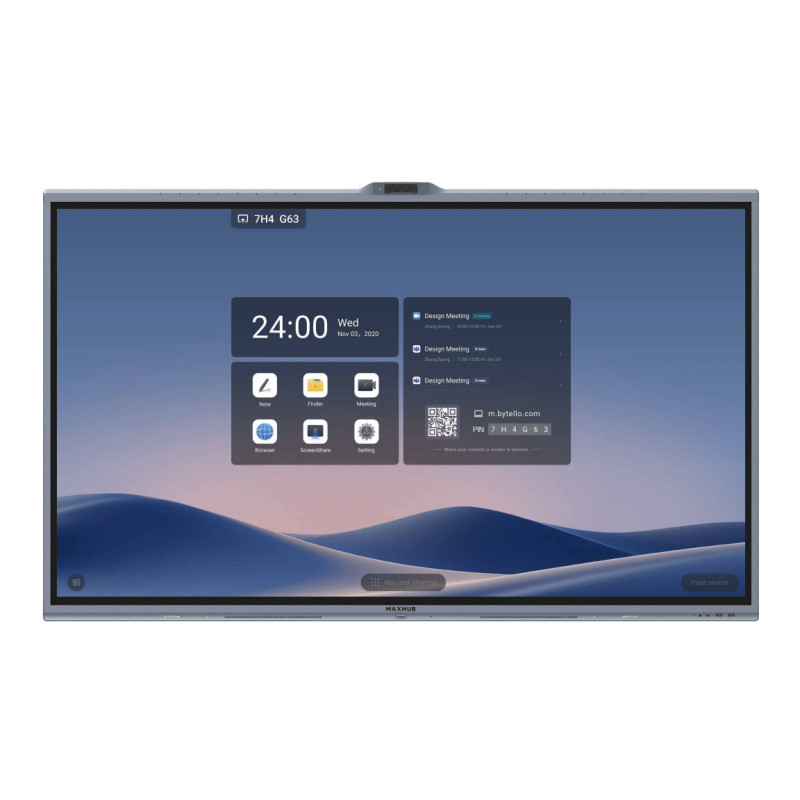 MAXHUB XBoard V7 series V7550 75" 4K All-in-one Conference Interactive Touch Display