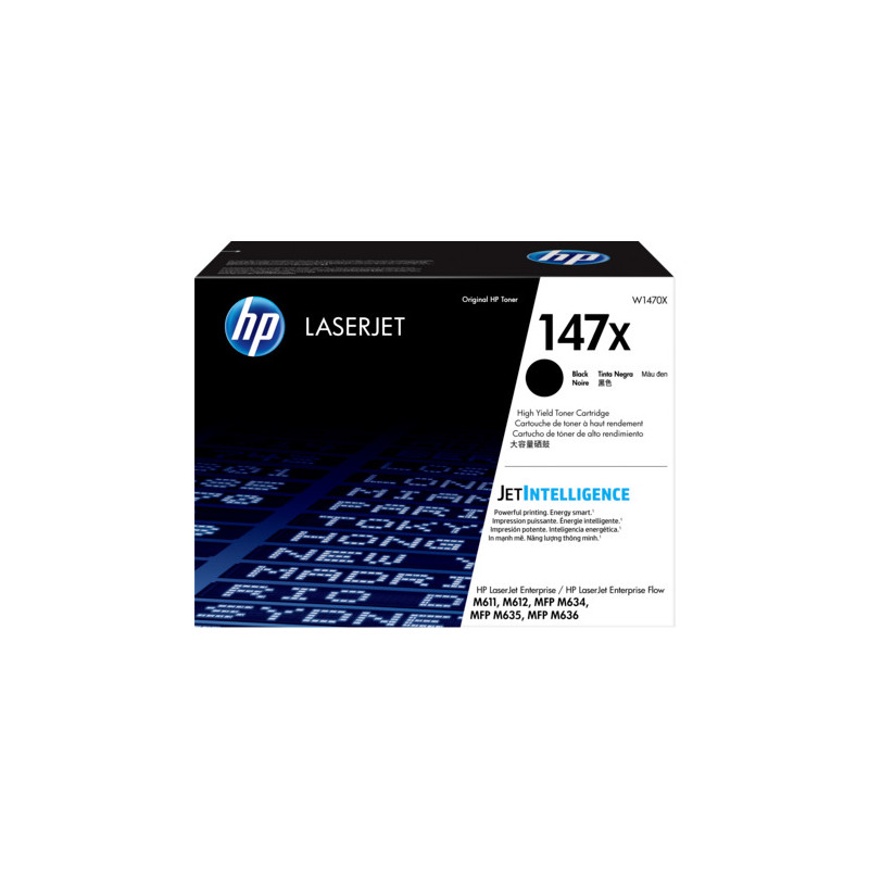 HP 147X BLACK TONER - HIGH YIELD APPROX 25.2K PAGES - FOR M610, M611, M612, M634, M635