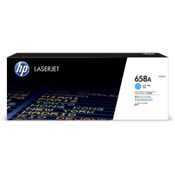 HP 658A CYAN LASERJET TONER CARTRIDGE - APPROX YIELD 6K PAGES - M751 COMPATIBLE