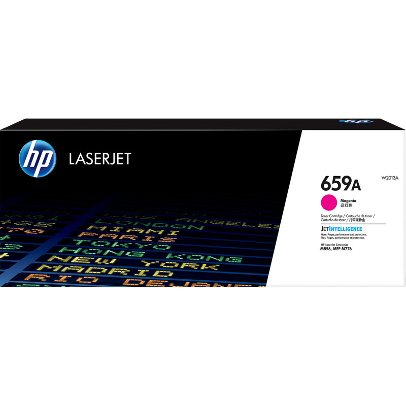 HP 659A MAGENTA LASERJET TONER CARTRIDGE - 13,000 PAGES. FOR M856, M776
